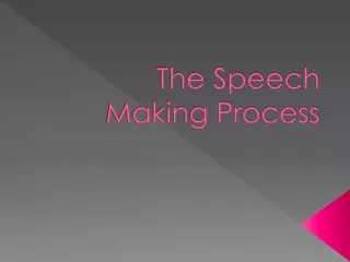 The Speech Making Process