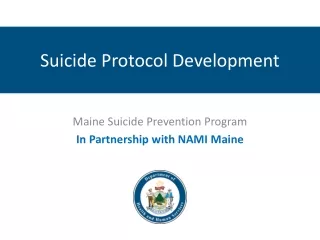 Suicide Protocol Development