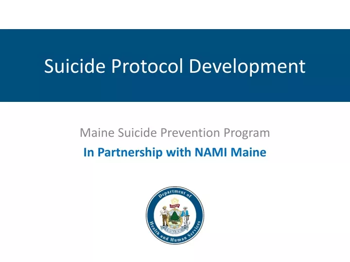 suicide protocol development