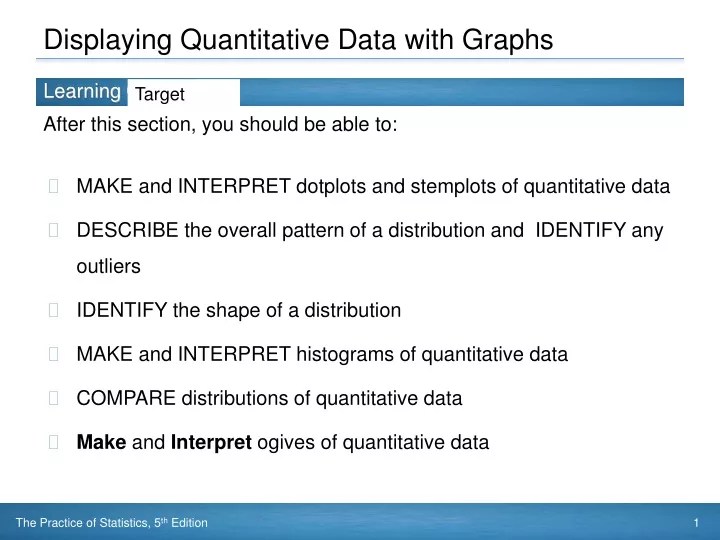 displaying quantitative data with graphs