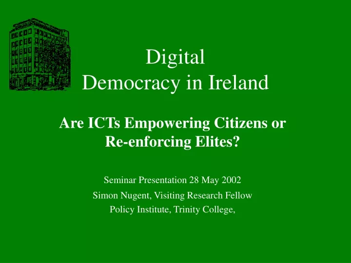 digital democracy in ireland