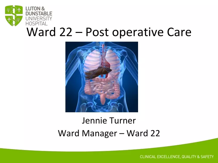 ward 22 post operative care