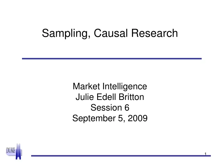 sampling causal research