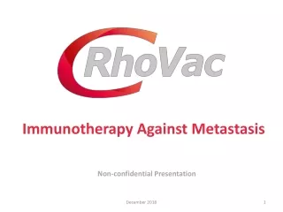 Immunotherapy Against Metastasis