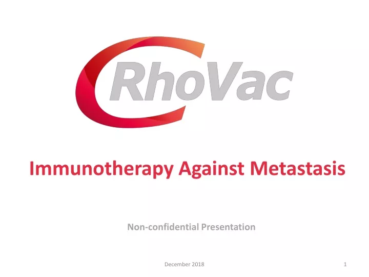 immunotherapy against metastasis