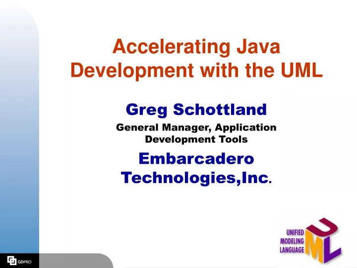 accelerating java development with the uml