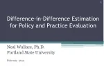 Difference-in-Difference Estimation for Policy and Practice Evaluation - slide 1