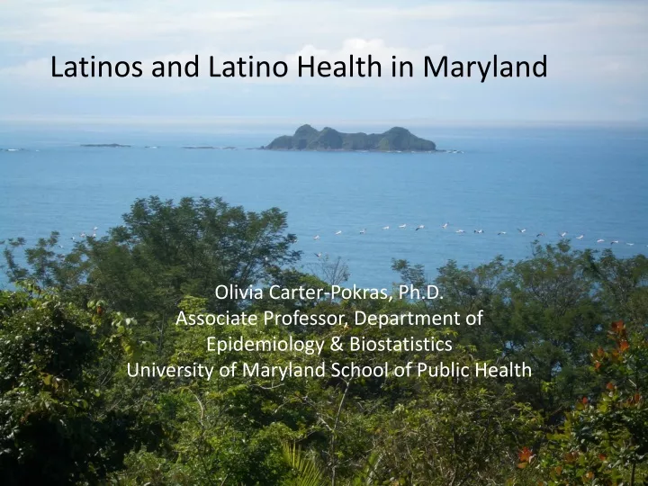 latinos and latino health in maryland