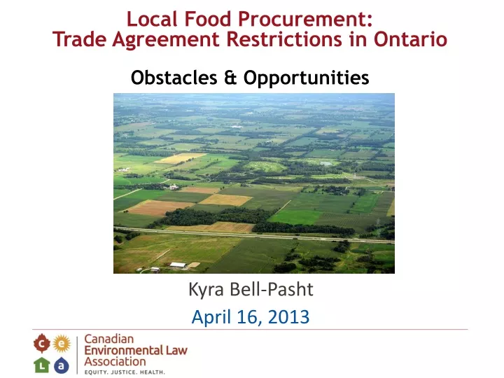 local food procurement trade agreement