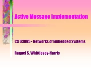 Active Message Implementation
