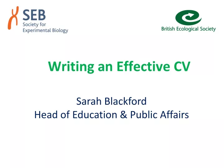 writing an effective cv