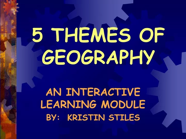 5 themes of geography