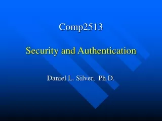 Comp2513 Security and Authentication