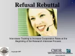 Strategies for Handling Refusals in Research Interviews - slide 1