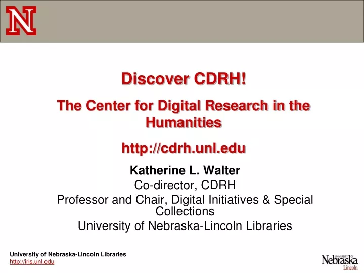 discover cdrh the center for digital research