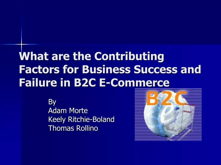 what are the contributing factors for business success and failure in b2c e commerce