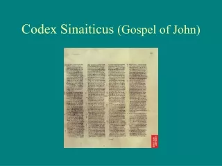 Codex Sinaiticus  (Gospel of John)