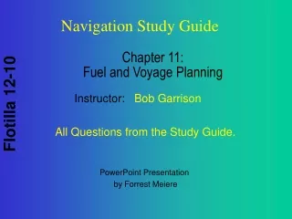 Chapter 11: Fuel and Voyage Planning