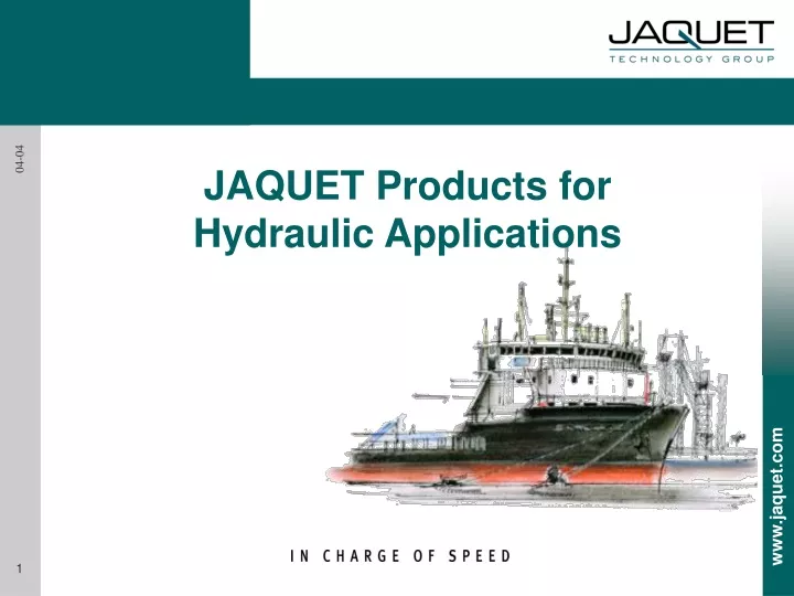 jaquet products for hydraulic applications