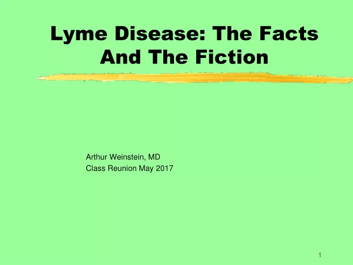 lyme disease the facts and the fiction