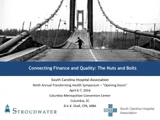 Connecting Finance and Quality: The Nuts and Bolts