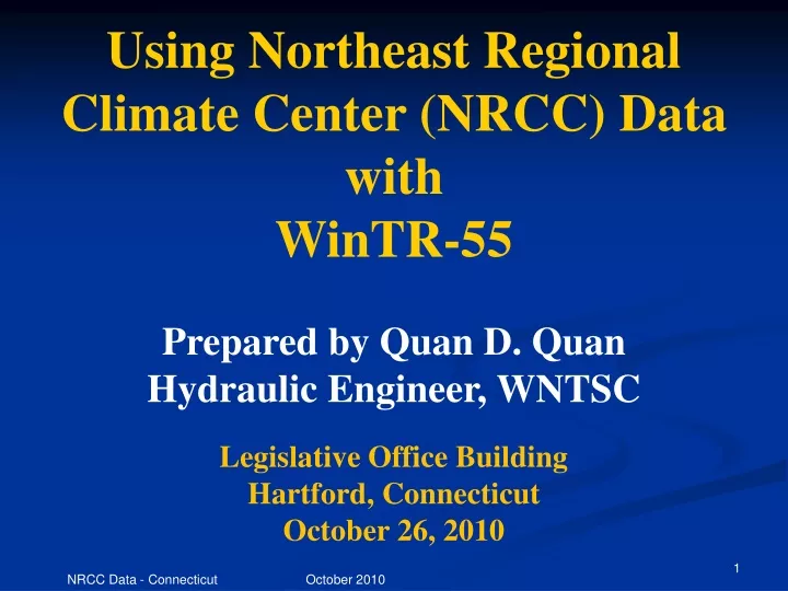 using northeast regional climate center nrcc data
