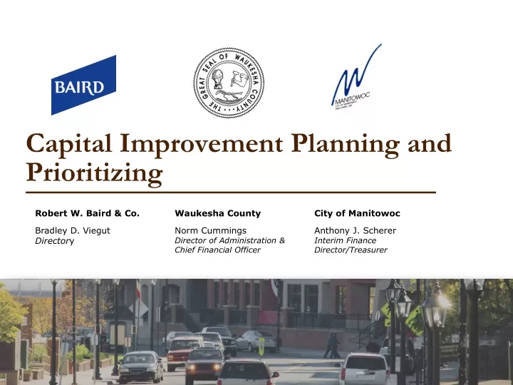 capital improvement planning and prioritizing