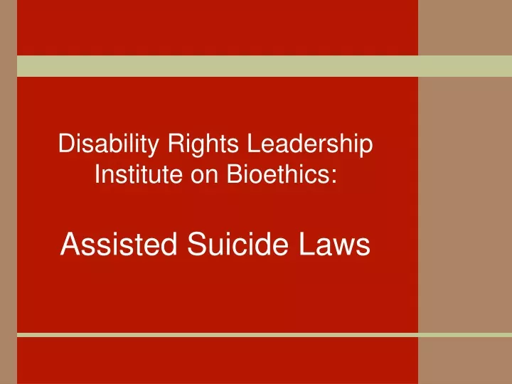 disability rights leadership institute