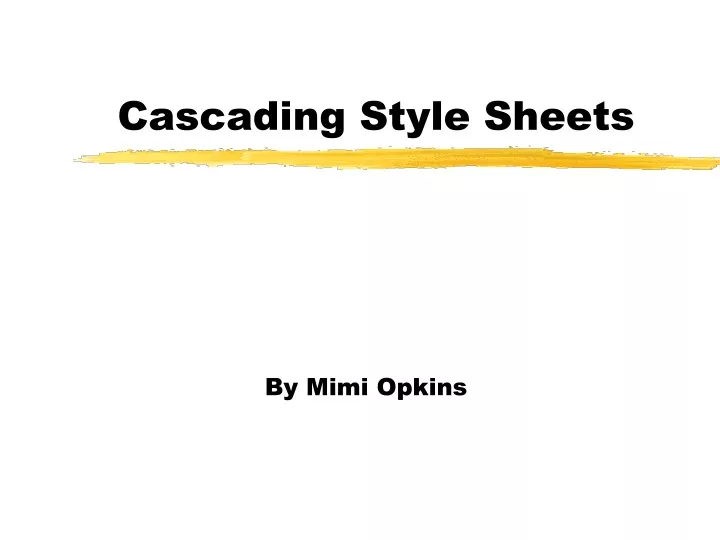 cascading style sheets