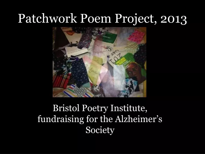 patchwork poem project 2013