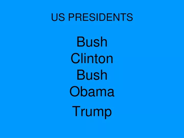 us presidents