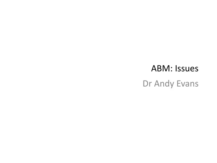 abm issues