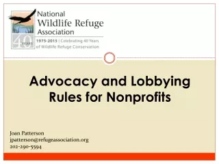 Advocacy and Lobbying  Rules for Nonprofits