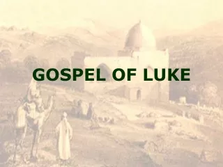 GOSPEL OF LUKE