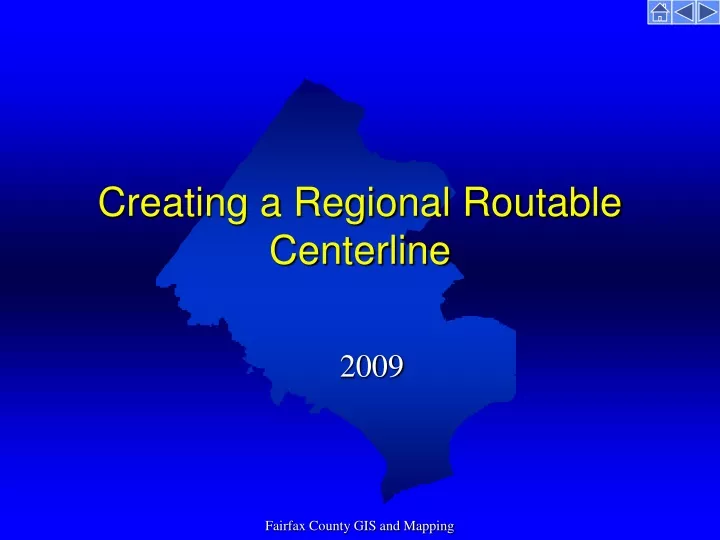 creating a regional routable centerline