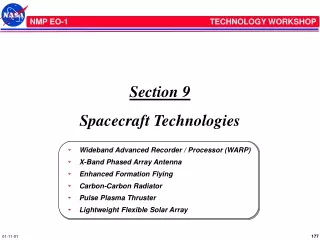Section 9 Spacecraft Technologies