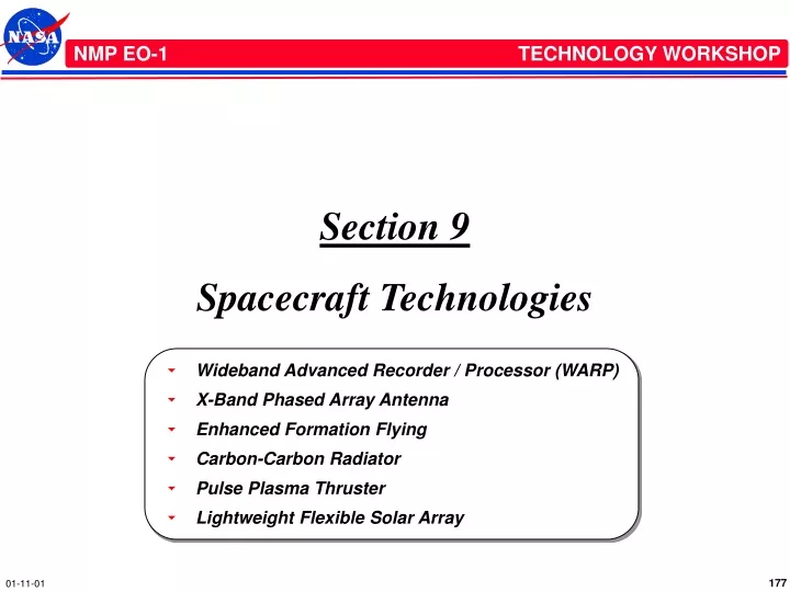 section 9 spacecraft technologies