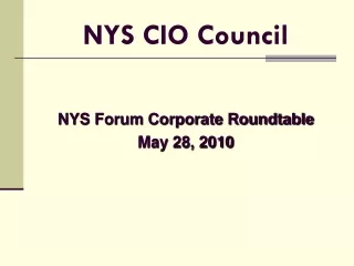 NYS CIO Council