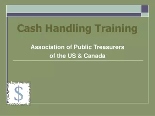 Cash Handling Training