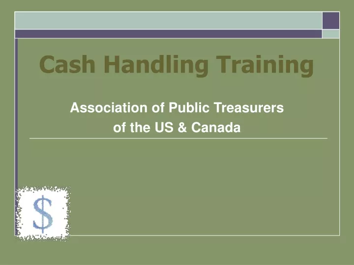 cash handling training