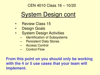 System Design cont