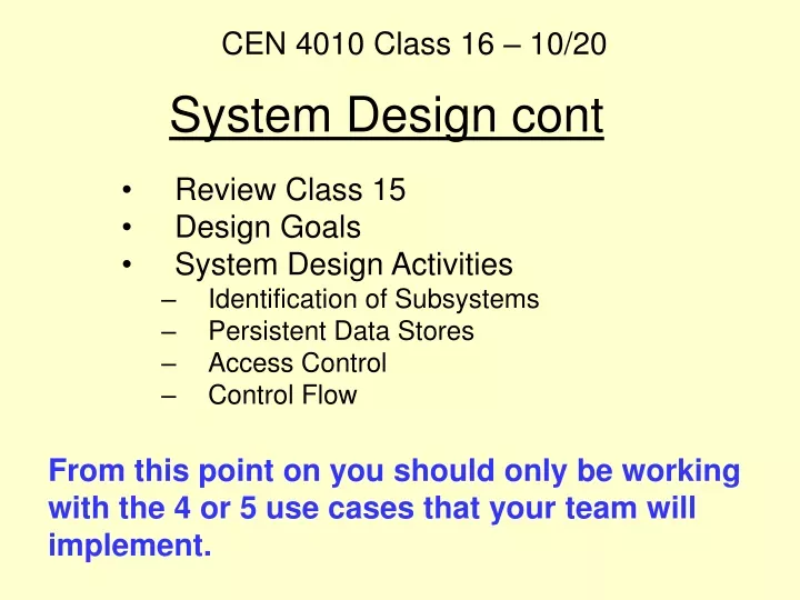 system design cont