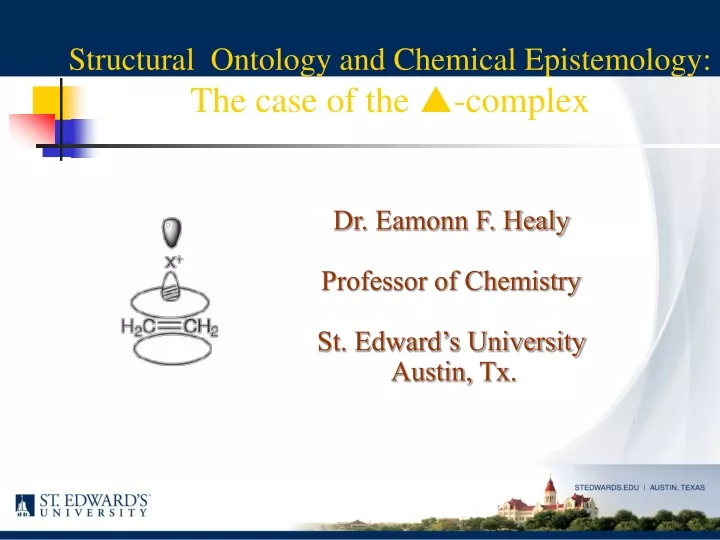 structural ontology and chemical epistemology the case of the p complex
