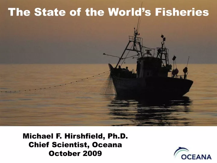 the state of the world s fisheries