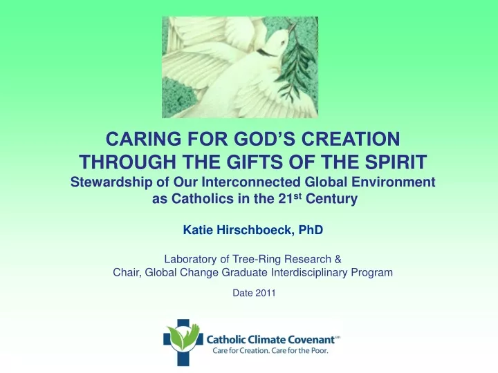 caring for god s creation through the gifts
