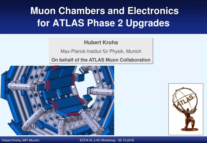 muon chamber s and electronics for atlas phase 2 upgrades