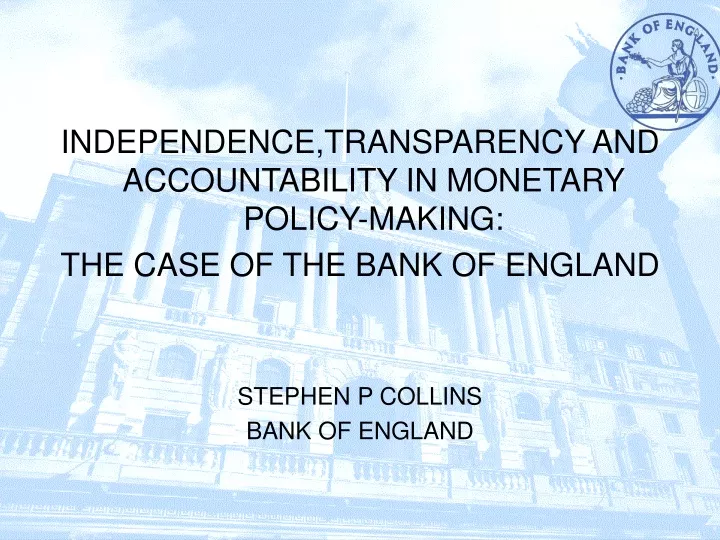 independence transparency and accountability
