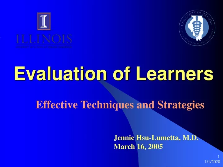 evaluation of learners