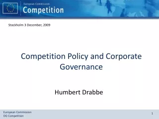 Competition Policy and Corporate Governance