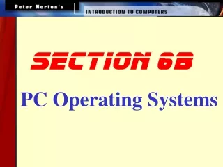 PC Operating Systems